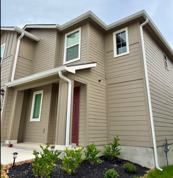 Gutter and patio porch project by Texas Elite Patios